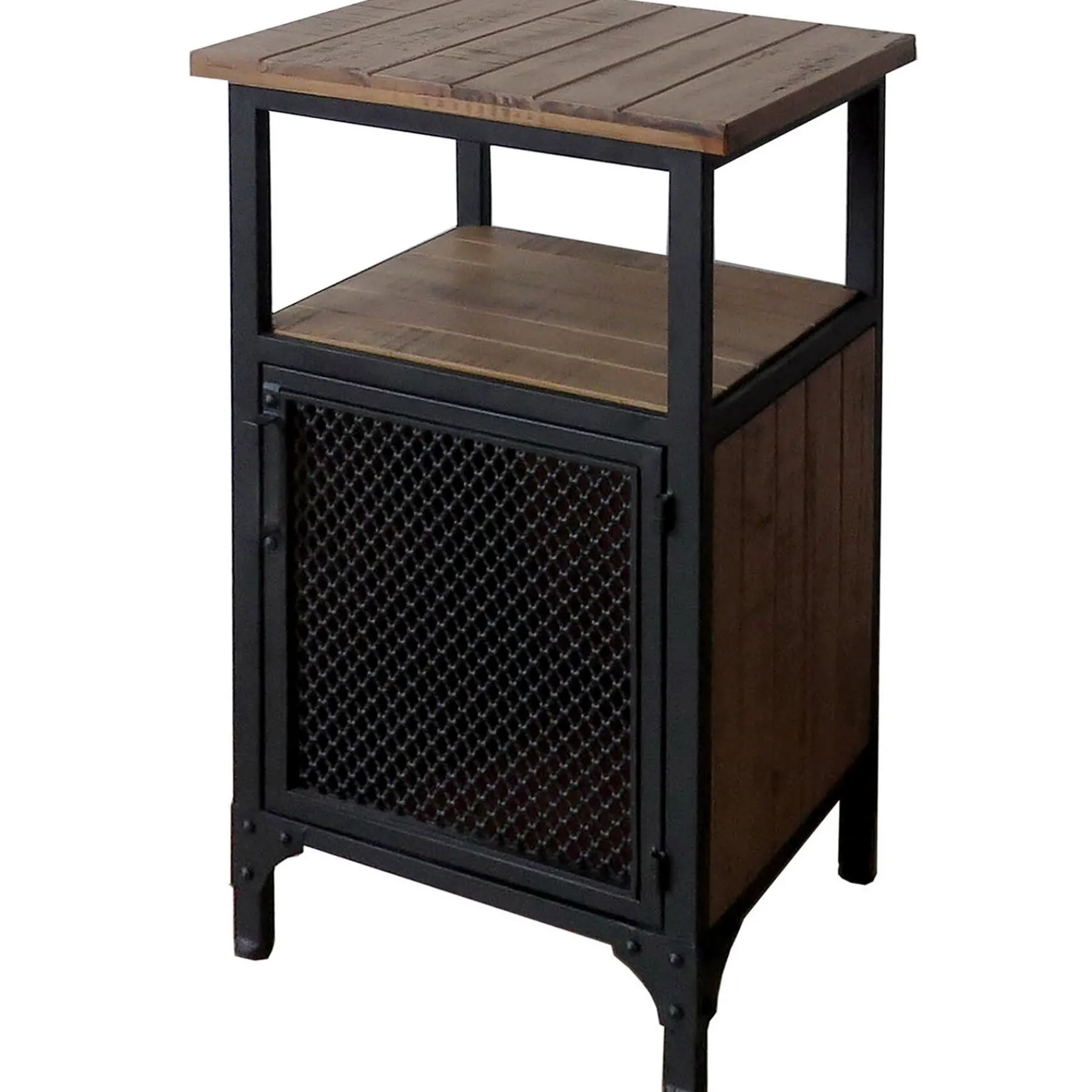 * 1 Shelf 1 Door Fences Table Less Expensive< Accent Tables