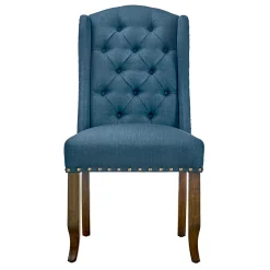* Aahmad Iii Azure Wingback Dining Chair Discount< Dining Chairs & Benches