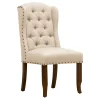 * Aahmad Winged Dining Chair, Natural Online Discount< Dining Chairs & Benches