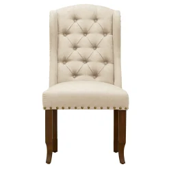 * Aahmad Winged Dining Chair, Natural Online Discount< Dining Chairs & Benches