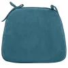 * Alexander Teal Plush Foam Chair Pad Gift Selection< Dining Chair Cushions & Pads