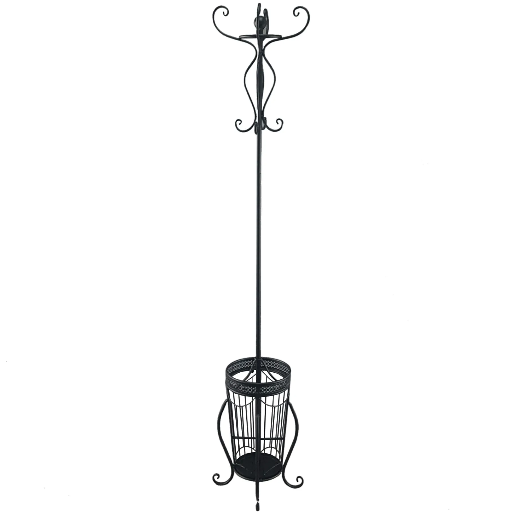 * Black Metal Coat Rack, Kd Good Quality< Baker'S Racks & Bar Carts
