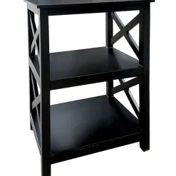 * Black 2-Tier Xavier Accent Table, 26 Promotion< Accent Tables