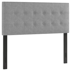 * Brian Grey Tufted Headboard, Queen Bargain Sale< Bedroom