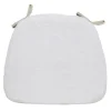 * Bristol Wht Faux Fur Foam Cp Discount Online< Dining Chair Cushions & Pads