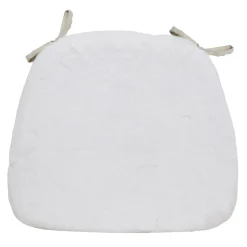 * Bristol Wht Faux Fur Foam Cp Discount Online< Dining Chair Cushions & Pads