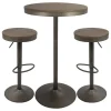* Dakota 3-Piece Antique Bronze Dining Table Set Online Discount< Dining Tables & Sets