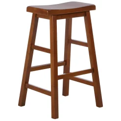 * Dark Oak Saddle Backless Barstool, 29 Promotion< Barstools