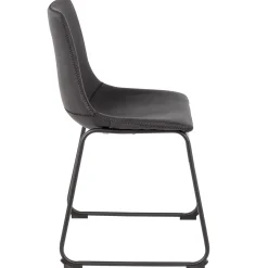 * Drake Modern Industrial Dining Chair, Dark Grey Promotion< Dining Chairs & Benches