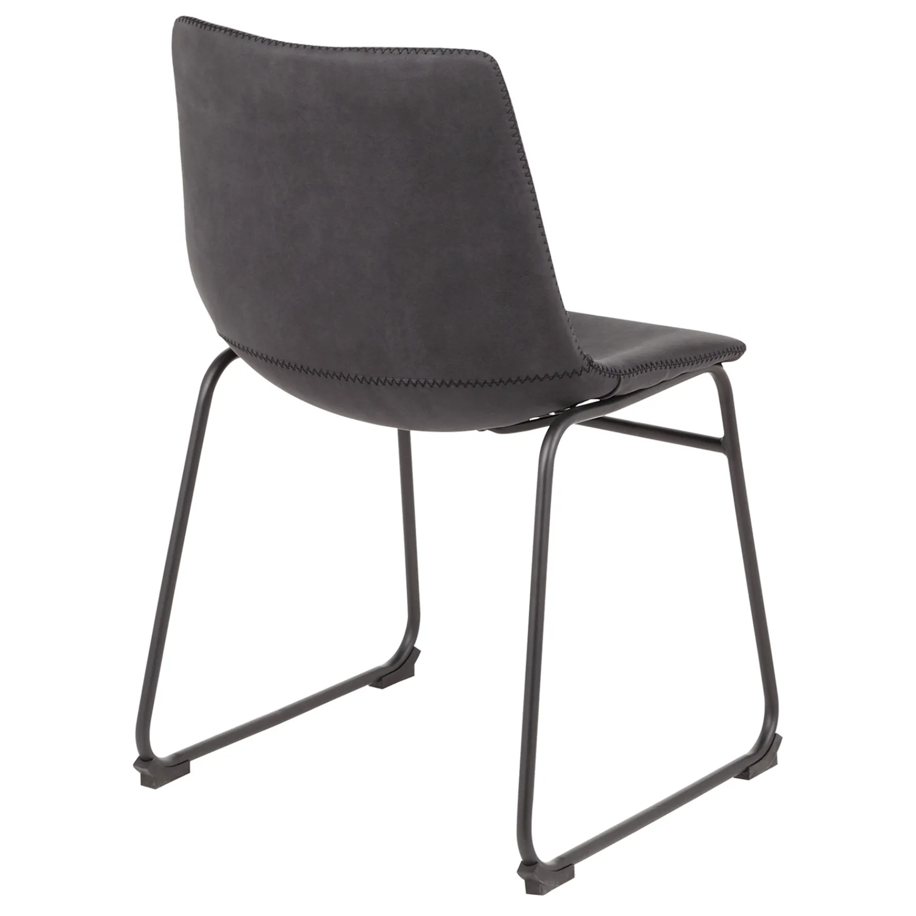 * Drake Modern Industrial Dining Chair, Grey Discount Online< Dining Chairs & Benches