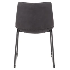 * Drake Modern Industrial Dining Chair, Grey Discount Online< Dining Chairs & Benches