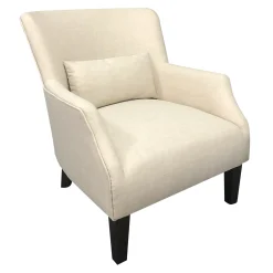 * Emilee Cream Upholstered Accent Chair Premium< Accent Chairs