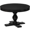 * Evening Mist Round Black Wooden Tabletop-Base Sold Separately, 48 Gift Selection< Dining Tables & Sets