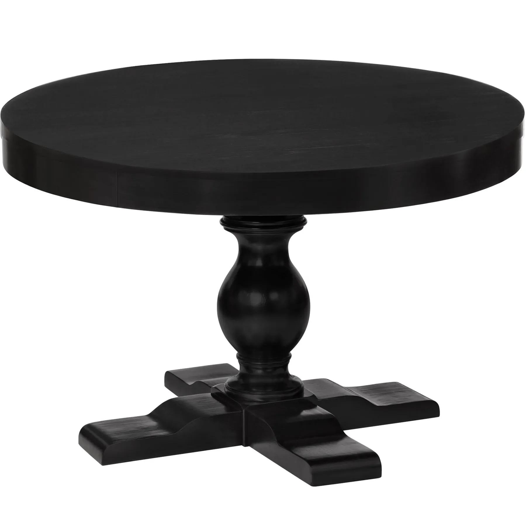 * Evening Mist Round Black Wooden Tabletop-Base Sold Separately, 48 Gift Selection< Dining Tables & Sets