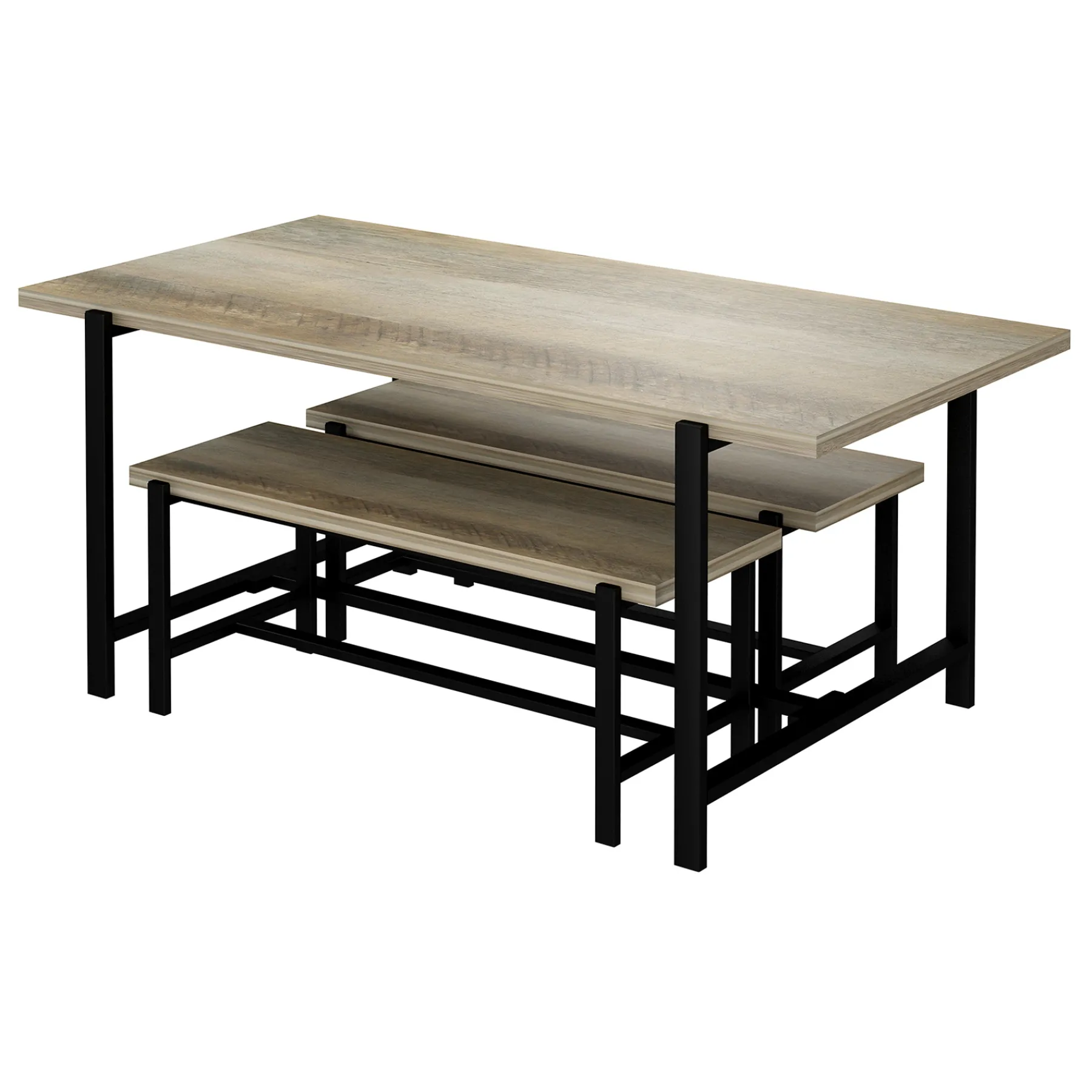 * Found & Fable Loggy Wood & Metal Dining Table, 71 Good Quality< Dining Tables & Sets