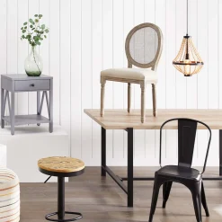 * Found & Fable Loggy Wood & Metal Dining Table, 71 Good Quality< Dining Tables & Sets