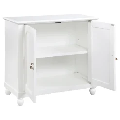 * Grace Mitchell Asbury White 2-Door Cabinet Premium< Cabinets & Chests