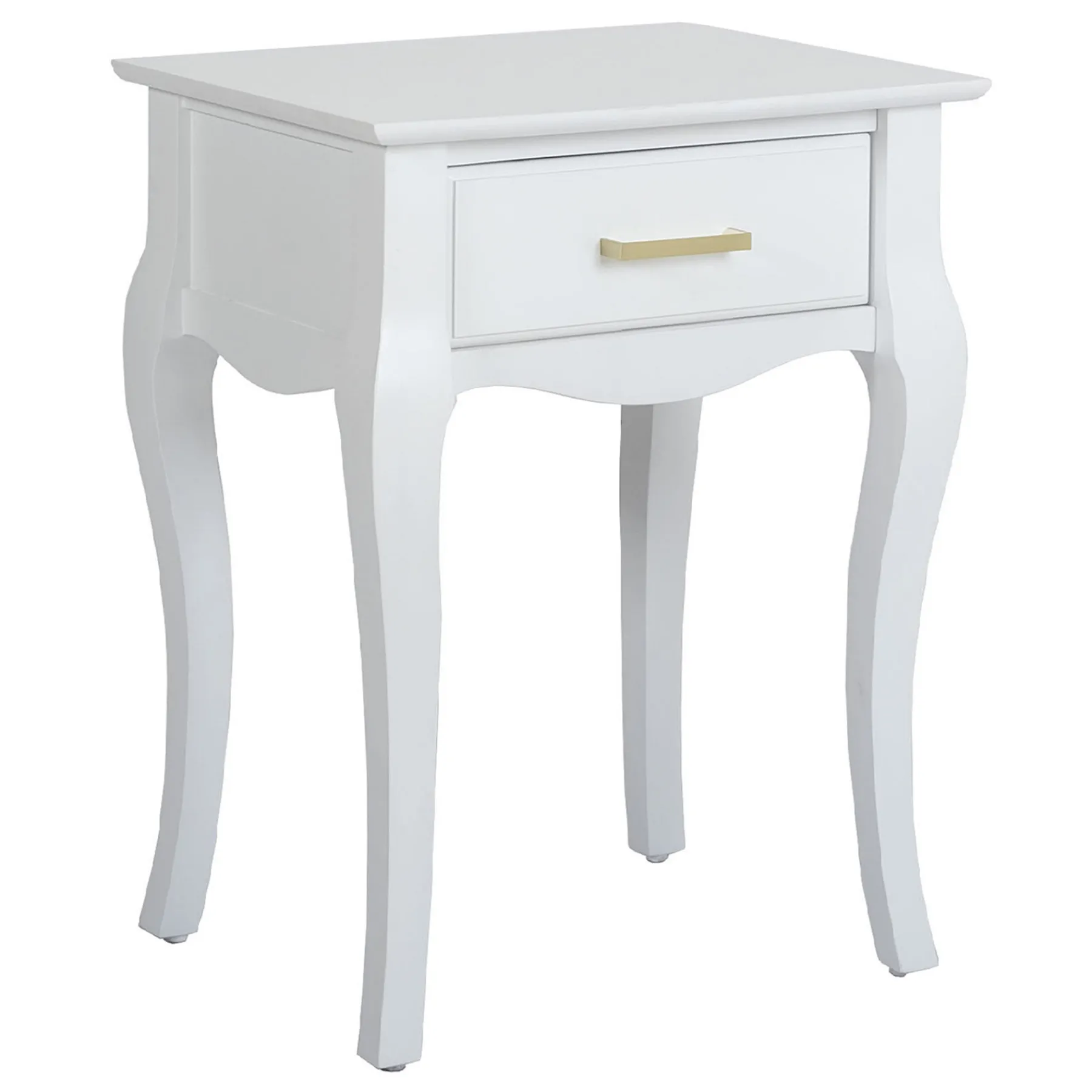 * Grace Mitchell Scarlett White End Table Good Quality< Coffee & End Tables