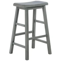 * Grey Saddle Backless Barstool, 29 Fashion< Barstools
