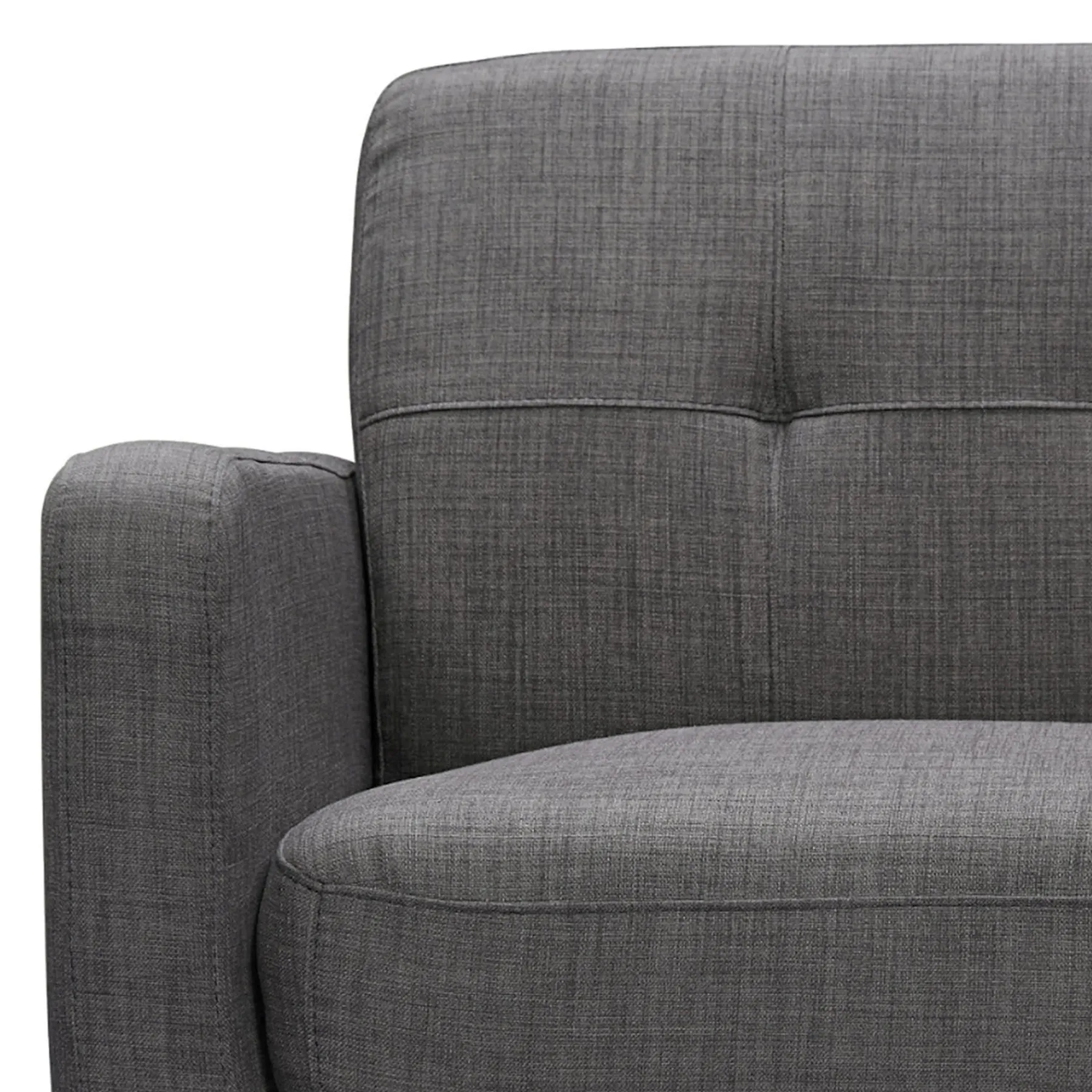 * Hadley Tufted Back Accent Chair, Charcoal Grey Flash Sale< Accent Chairs