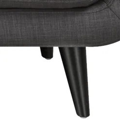 * Hadley Tufted Back Accent Chair, Charcoal Grey Flash Sale< Accent Chairs