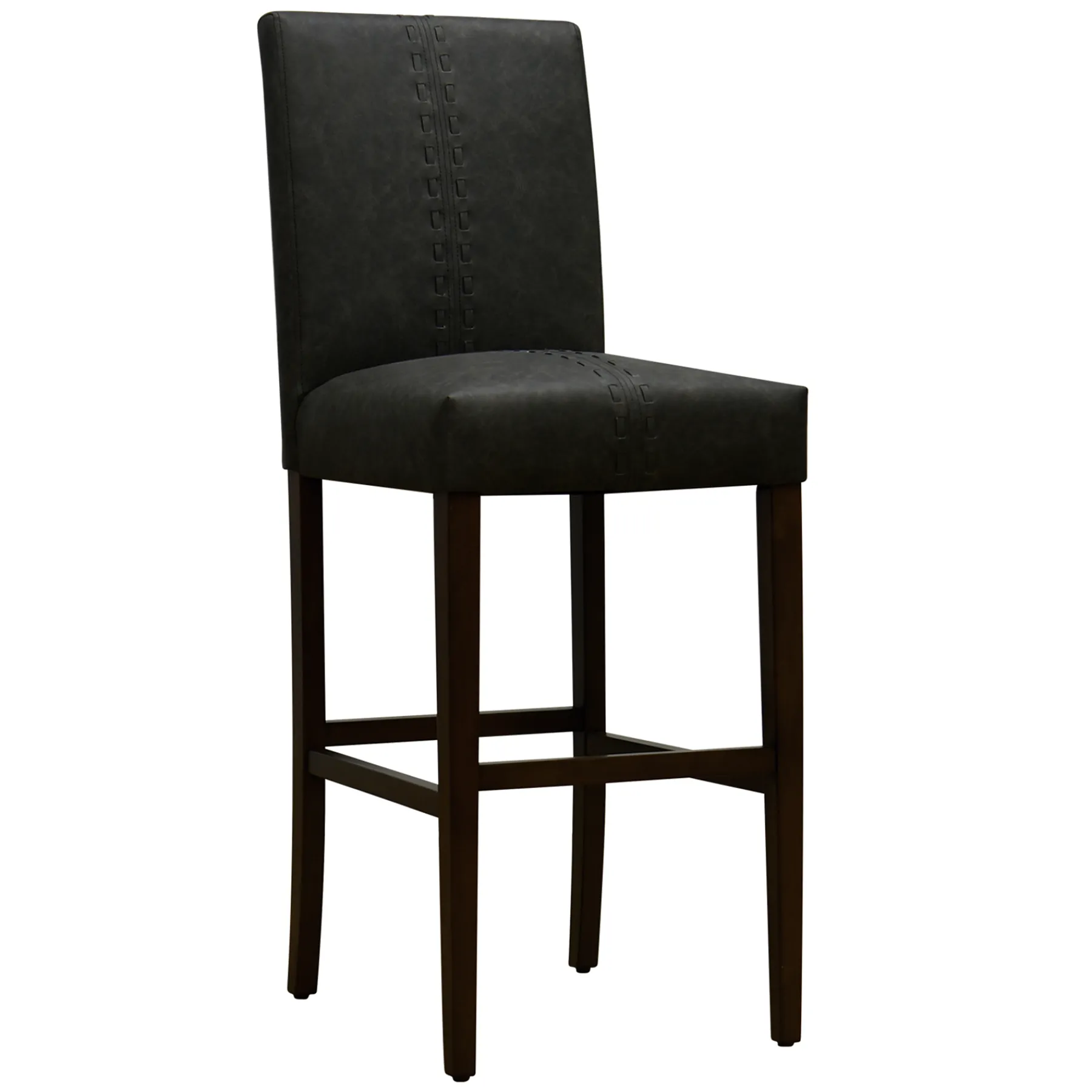 * Honeybloom Brown Baseball Stitch Barstool Low Price< Barstools