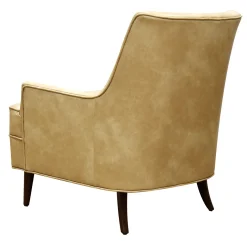 * Honeybloom Colton Armchair Faux Leather Buff Promotion< Accent Chairs