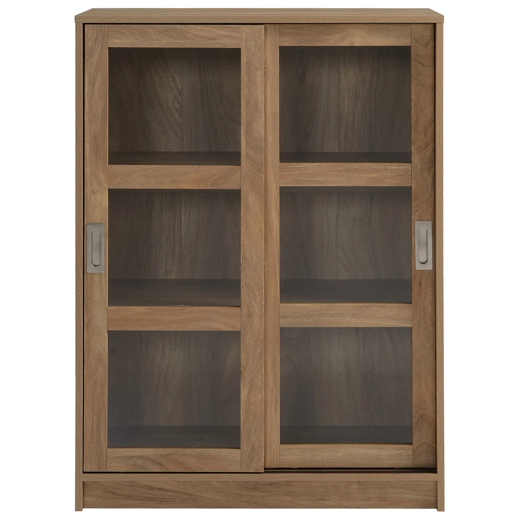 * Honeybloom Fullerton 3-Shelf Sliding Door Cabinet Outlet< Cabinets & Chests