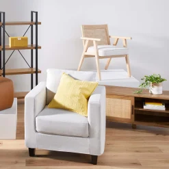 * Honeybloom Kanon White Oak Accent Chair Opening Sales< Accent Chairs