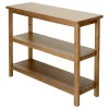 * Honeybloom Miller 3-Shelf Wooden Console Table Exquisite Gifts< Entryway Furniture