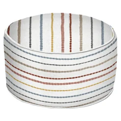 * Honeybloom Rainbow Striped Pouf, 20 14 Discount Online< Ottomans & Poufs