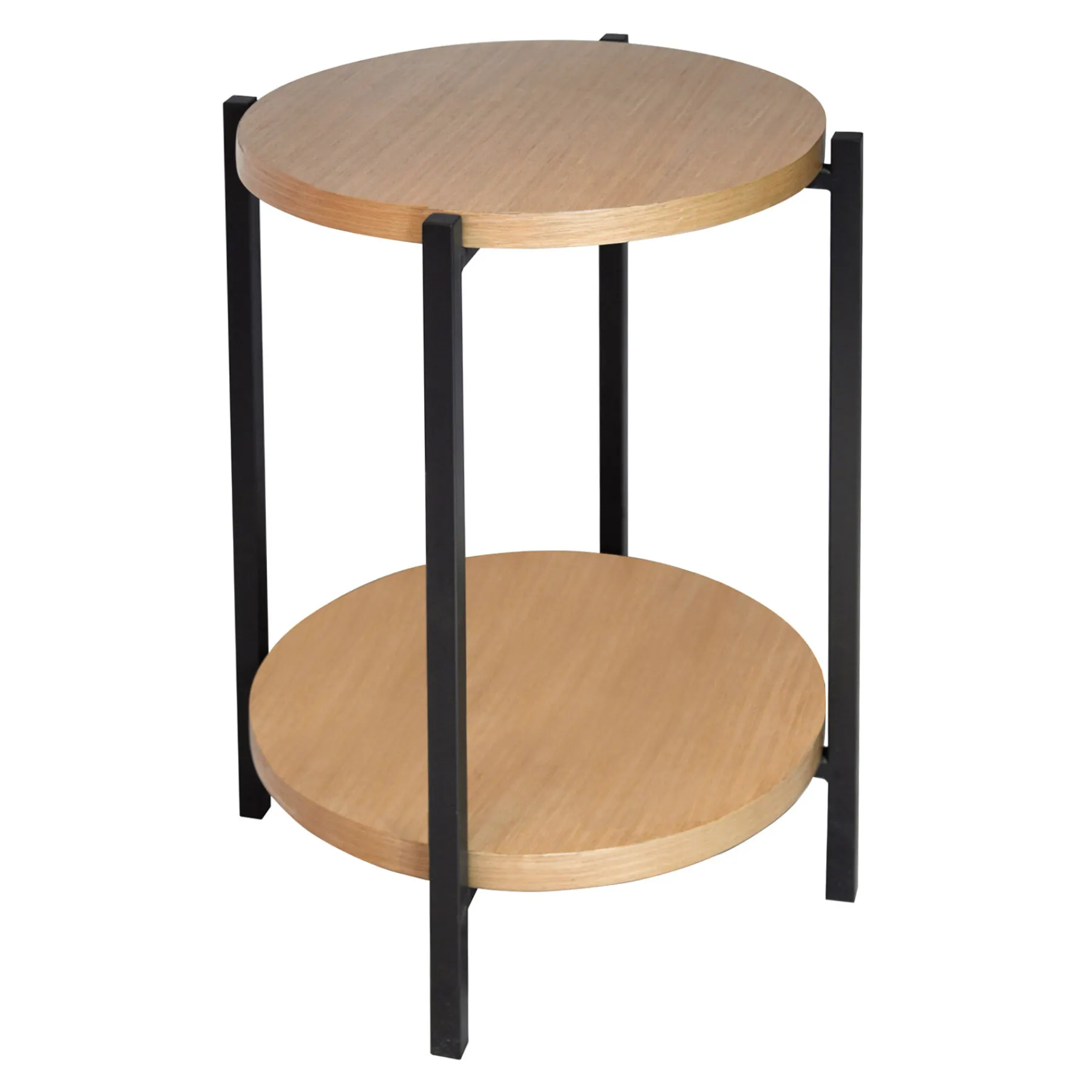 * Honeybloom Sienna Wood & Metal Accent Table Clearance< Accent Tables