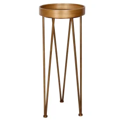 * Honeybloom Tall Wood Top Plant Stand, 31.5 Outlet< Plant Stands