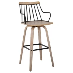 * Honeybloom Whitley Swivel Barstool Opening Sales< Barstools
