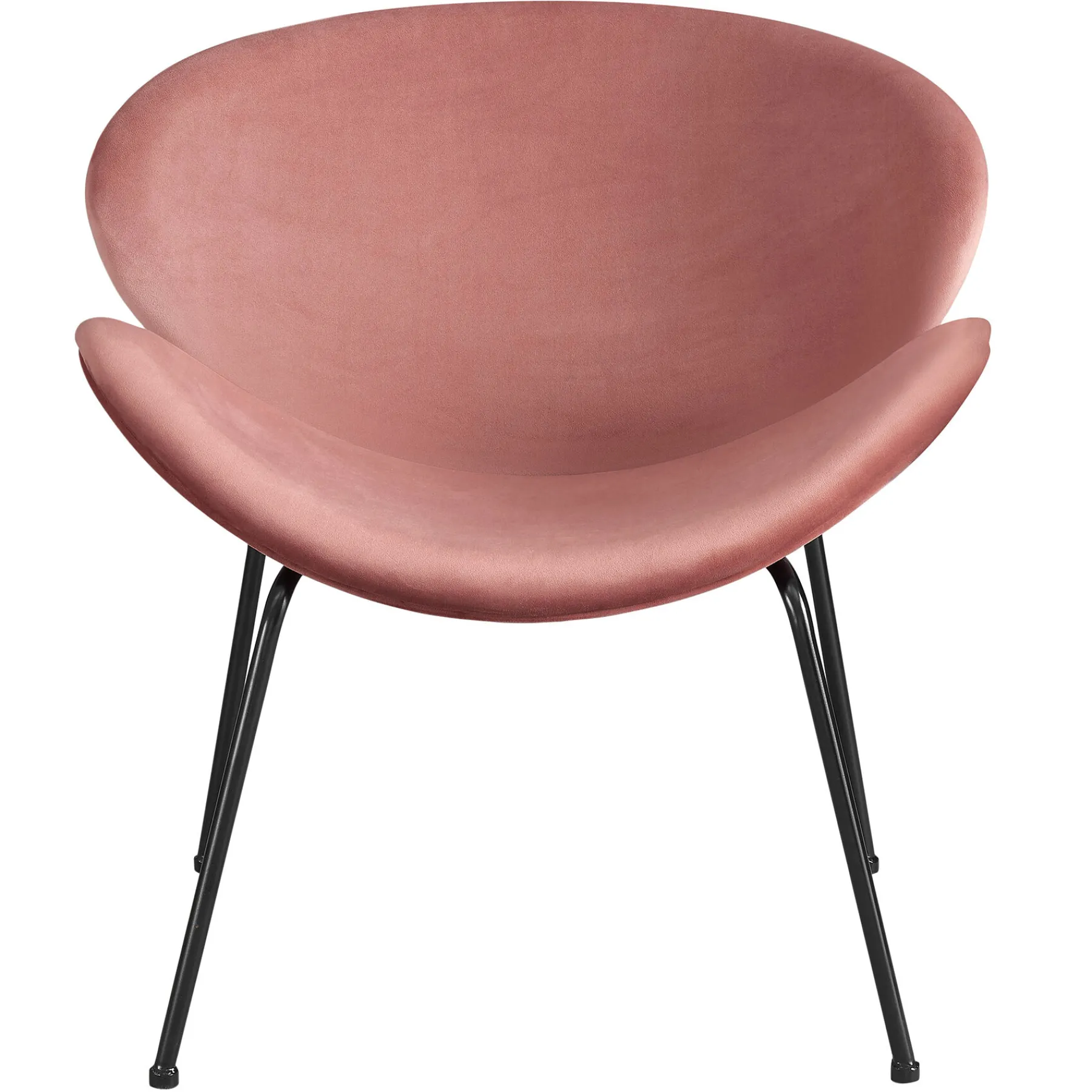 * Jagger Chair With Black Metal Legs, Rose Opening Sales< Accent Chairs