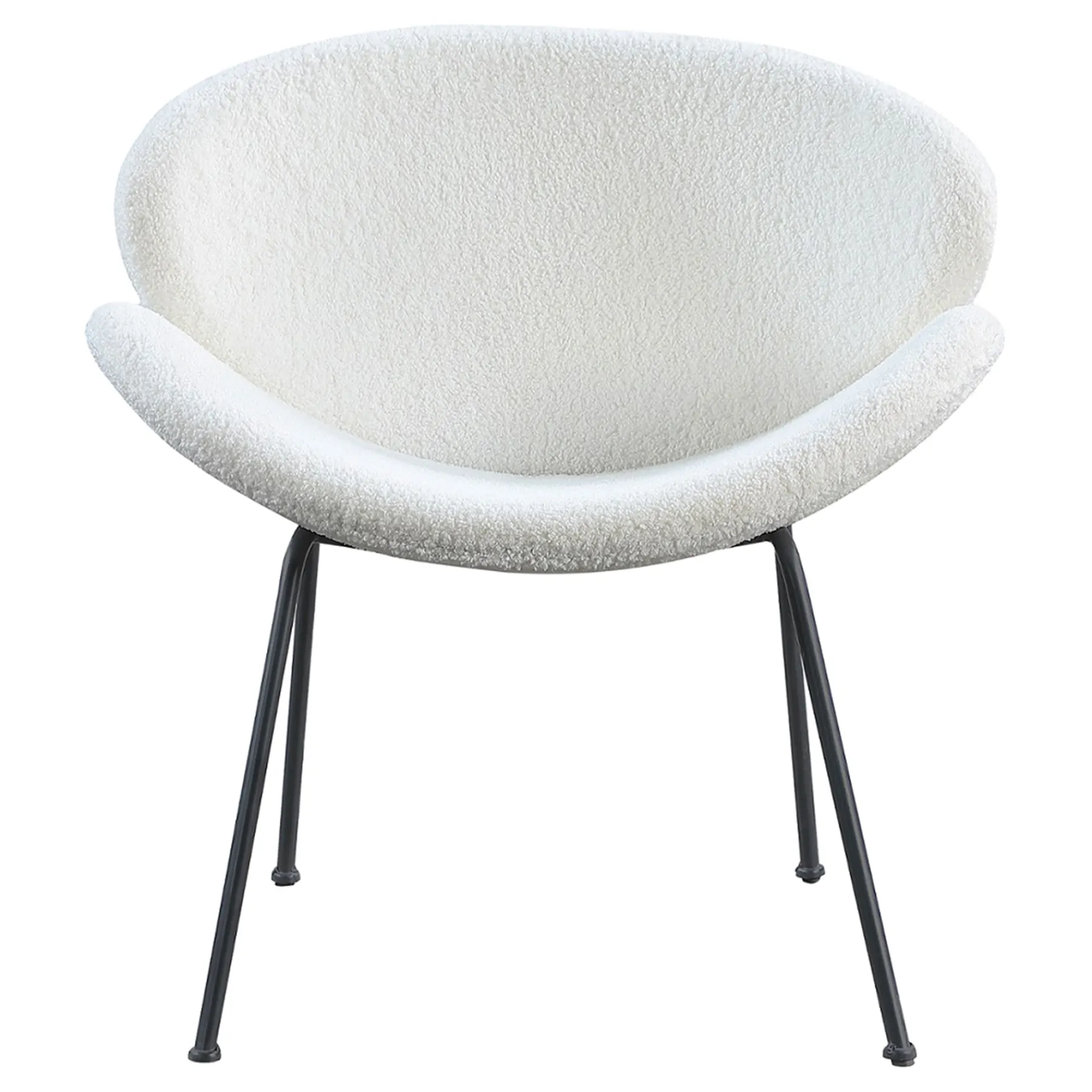 * Jagger White Sherpa Accent Chair Bargain Sale< Accent Chairs