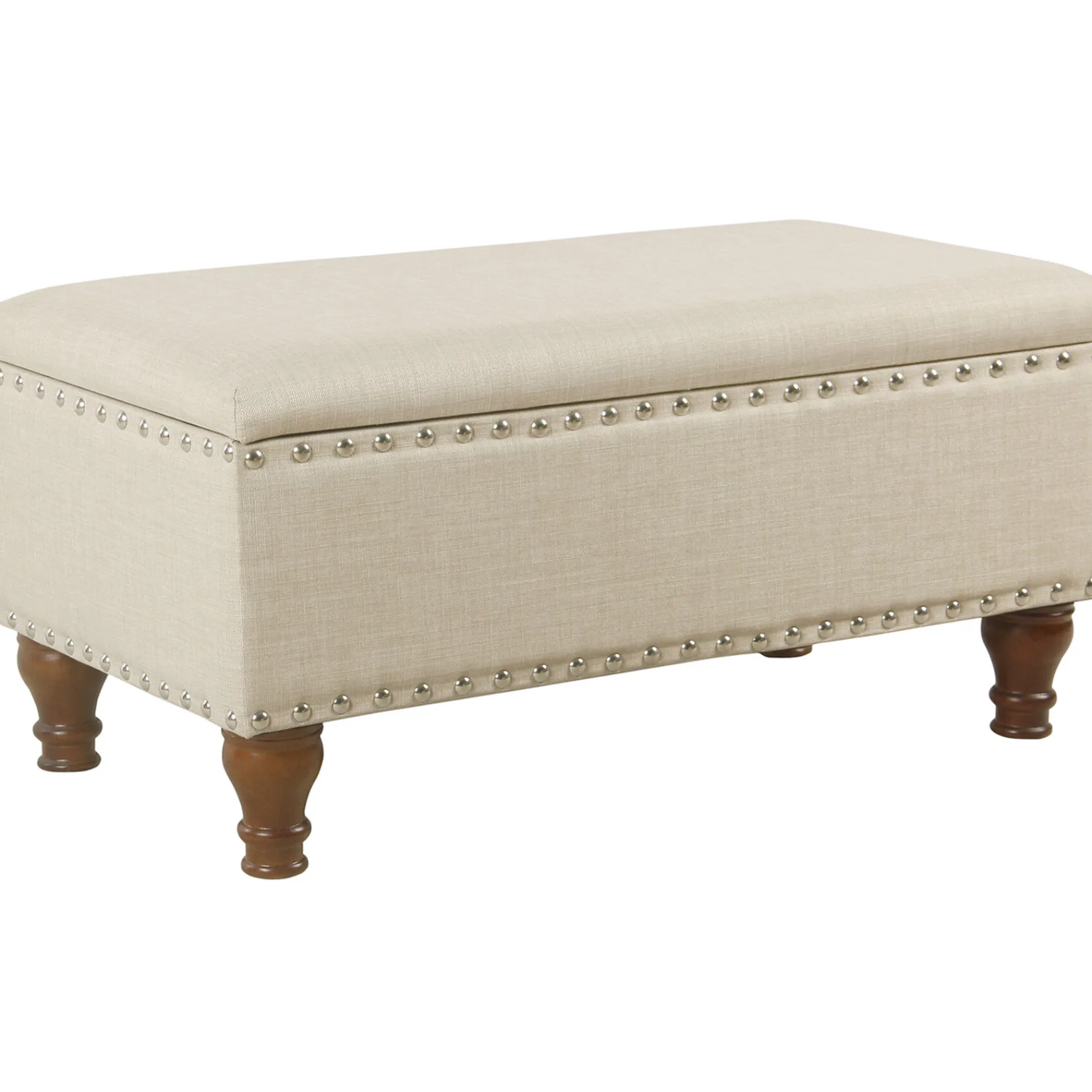 * Jasmine Linen Storage Ottoman, Natural Less Expensive< Stools & Benches