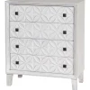 * Laci White 4 Drawer Cabinet Fashion< Bedroom