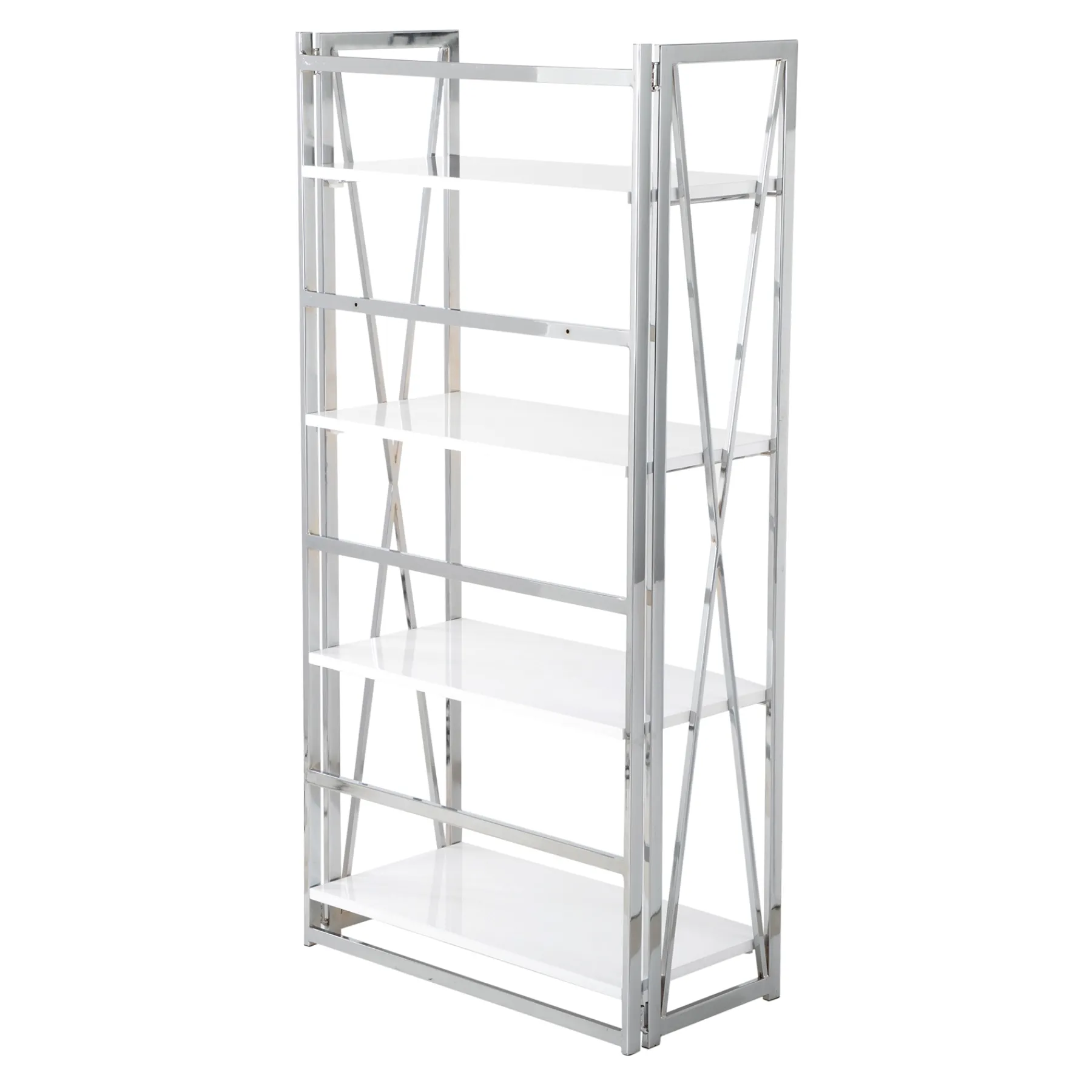 * Laila Ali Astrid Chrome Bookshelf Promotion< Office
