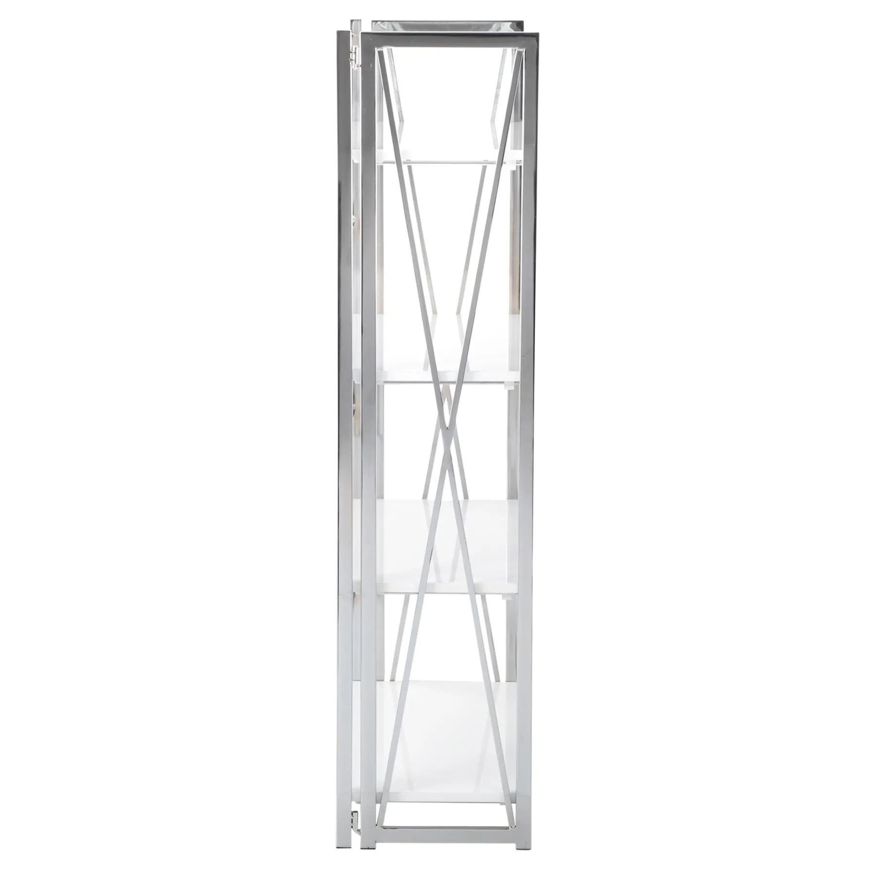 * Laila Ali Astrid Chrome Bookshelf Promotion< Office