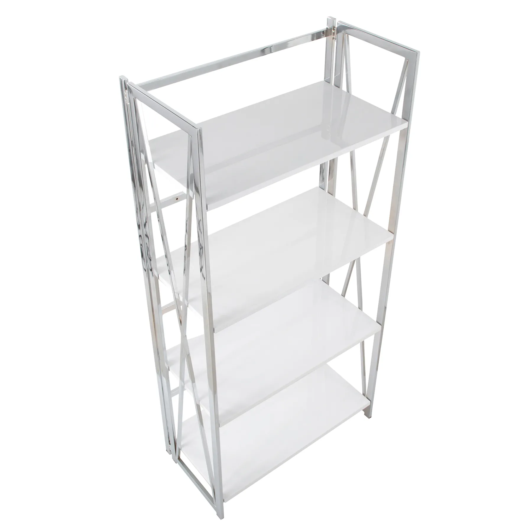* Laila Ali Astrid Chrome Bookshelf Promotion< Office