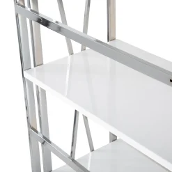 * Laila Ali Astrid Chrome Bookshelf Promotion< Office