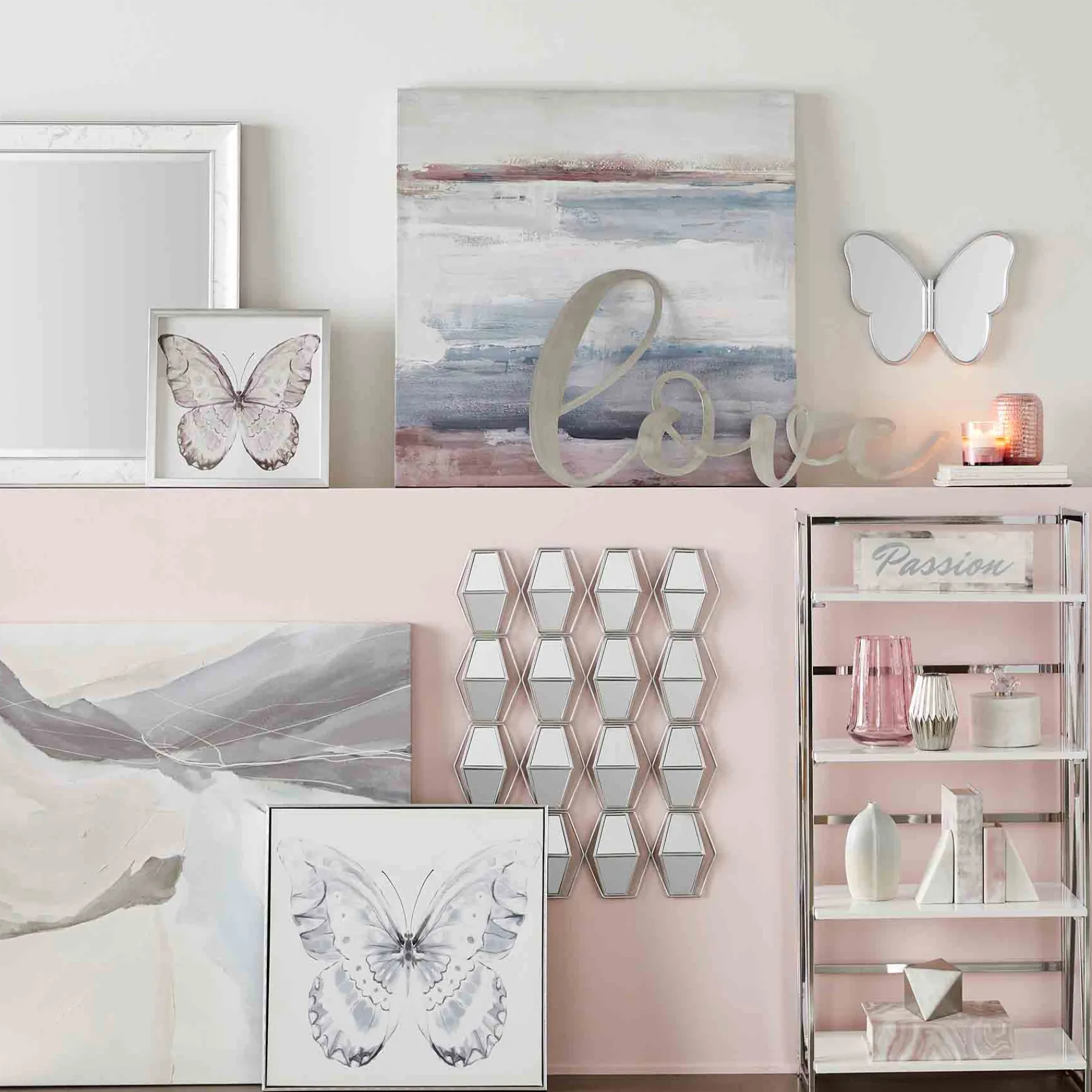 * Laila Ali Astrid Chrome Bookshelf Promotion< Office