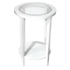 * Laila Ali White Wooden Nightstand, 24 Discount< Accent Tables