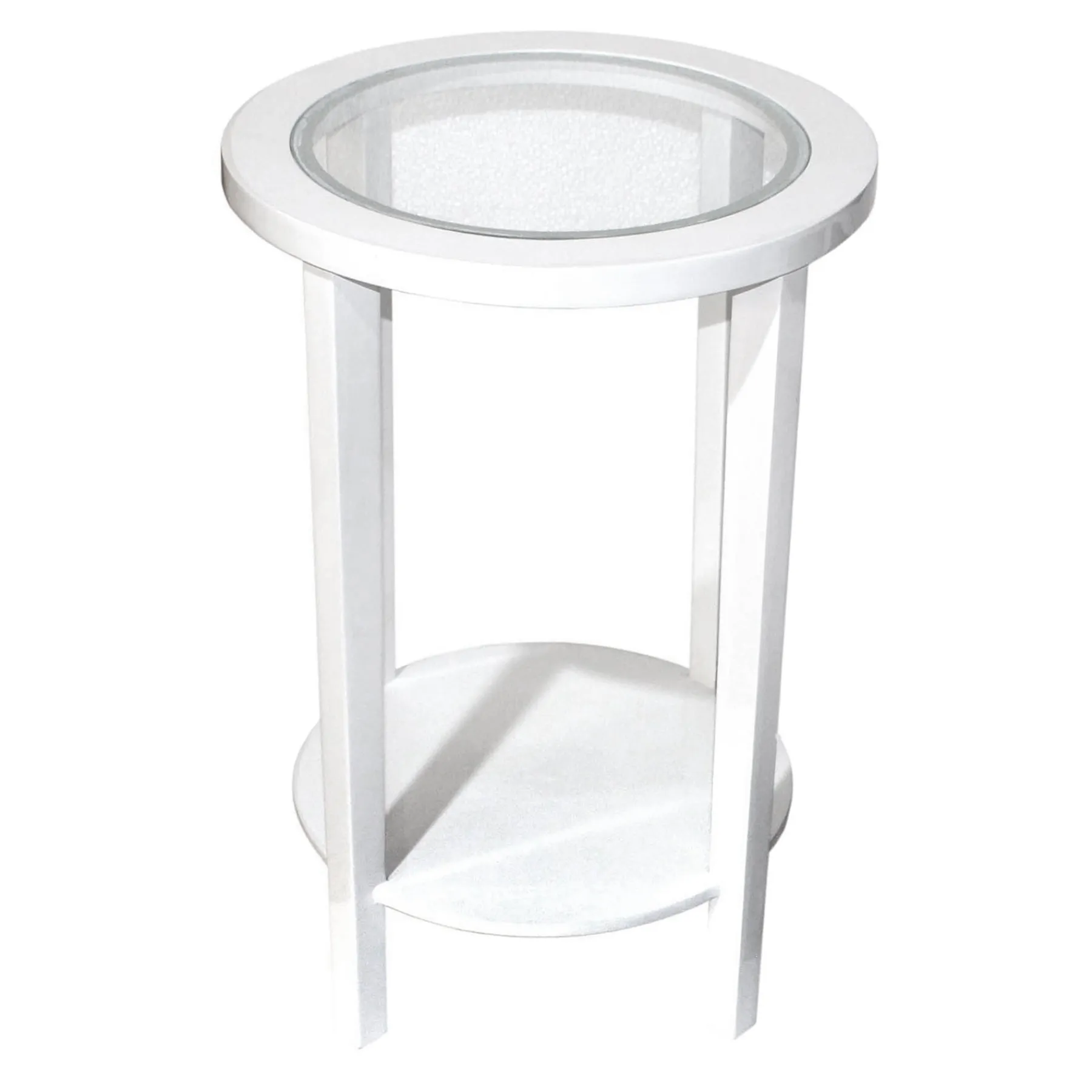 * Laila Ali White Wooden Nightstand, 24 Discount< Accent Tables
