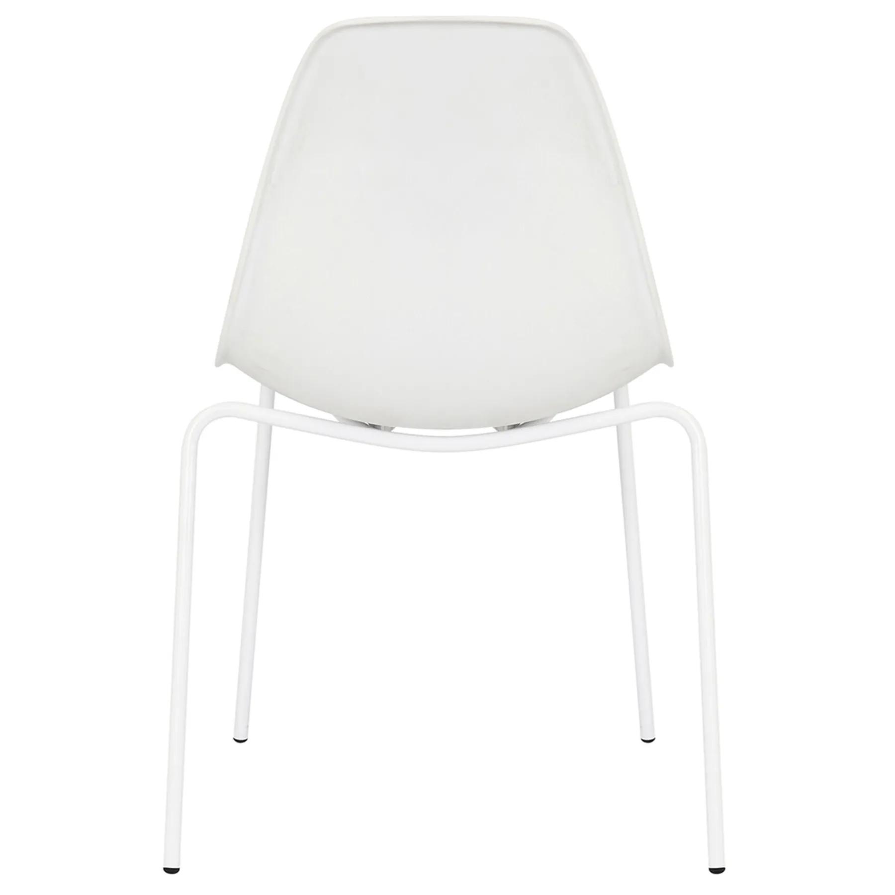 * Lily White Dining Chair With Metal Legs Exquisite Gifts< Dining Chairs & Benches