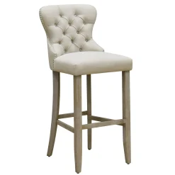* Linen Ring Back Barstool, Kd Online Discount< Barstools