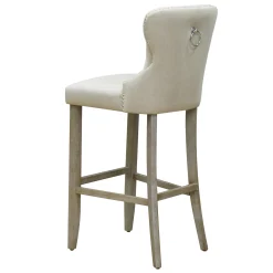 * Linen Ring Back Barstool, Kd Online Discount< Barstools