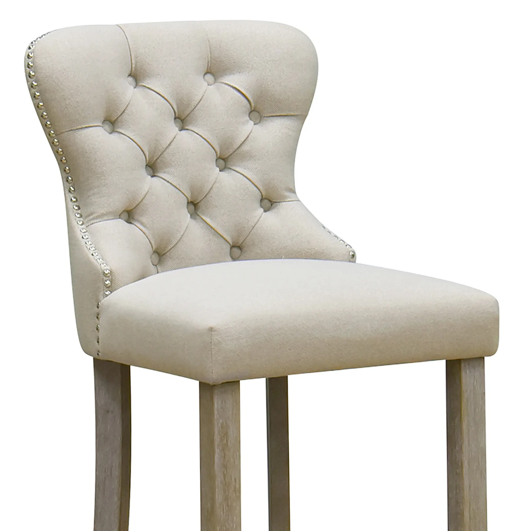 * Linen Ring Back Barstool, Kd Online Discount< Barstools