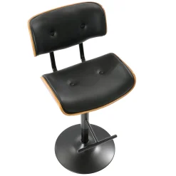 * Lombardi Adjustable Faux Leather Barstool Kd Opening Sales< Barstools